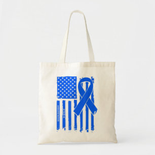 Bolso De Tela Cinta azul de la bandera estadounidense Ataxia Awa