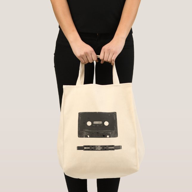 Bolso De Tela Cinta de audio retro (Anverso (producto))