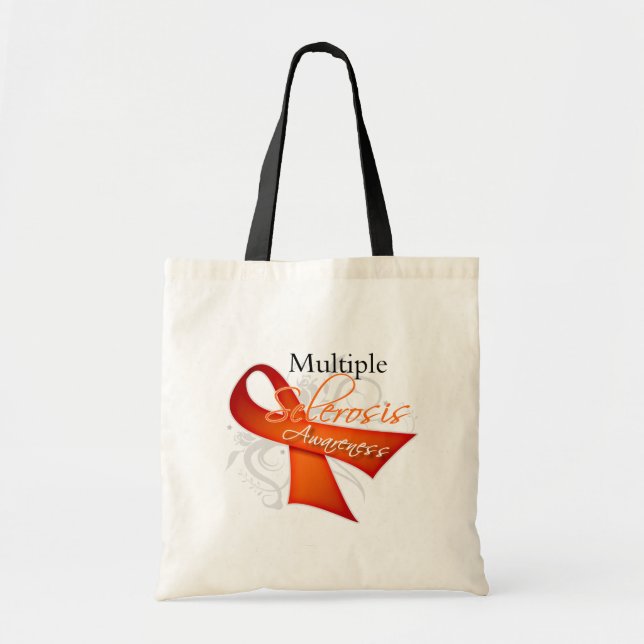 Bolso De Tela Cinta de Conciencia de la Esclerosis Múltiple (Frente)