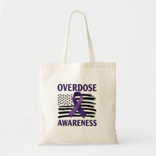 Bolso De Tela Cinta de la Bandera Americana Mes de Concienciació
