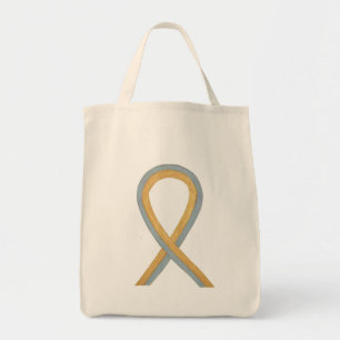 Bolso De Tela Cinta de la Cinta de Concienciación sobre el Cánce