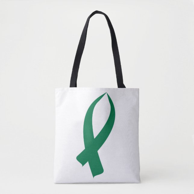 Bolso De Tela Cinta de la conciencia (verde) (Anverso)