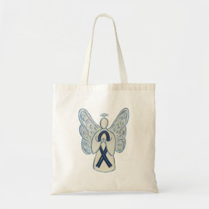 Bolso De Tela Cinta de sensibilización azul y negro Art Tote Bag
