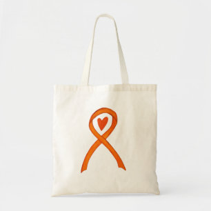 Bolso De Tela Cinta de sensibilización naranja Personalizado Art