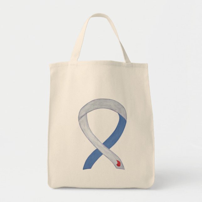 Bolso De Tela Cinta de sensibilización sobre la diabetes Persona (Frente)