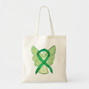 Bolso De Tela Cinta de sensibilización verde Personalizado de ar