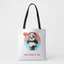 Bolso De Tela Cinta panda "Panda-monium of Love" Tote Bag