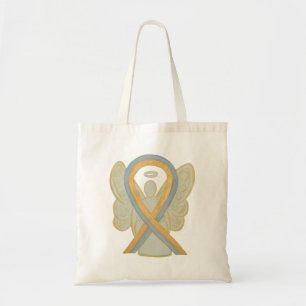 Bolso De Tela Cinta para la sensibilización sobre el cáncer de c