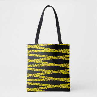 Bolso De Tela "Cinta peligrosa" de negrita y nitidez para la bol