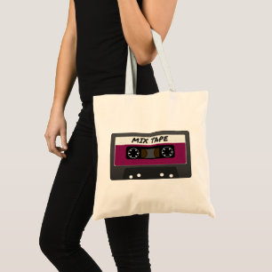 Bolso De Tela Cinta Purple Mix - Regalo inspirado en retro de 80