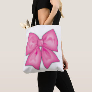 Bolso De Tela Cinta rosa