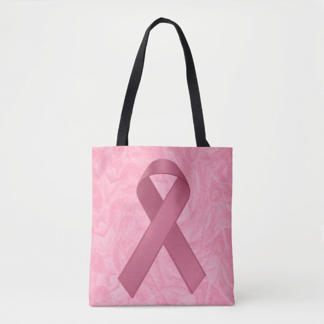 Bolso De Tela Cinta rosa (Anverso)
