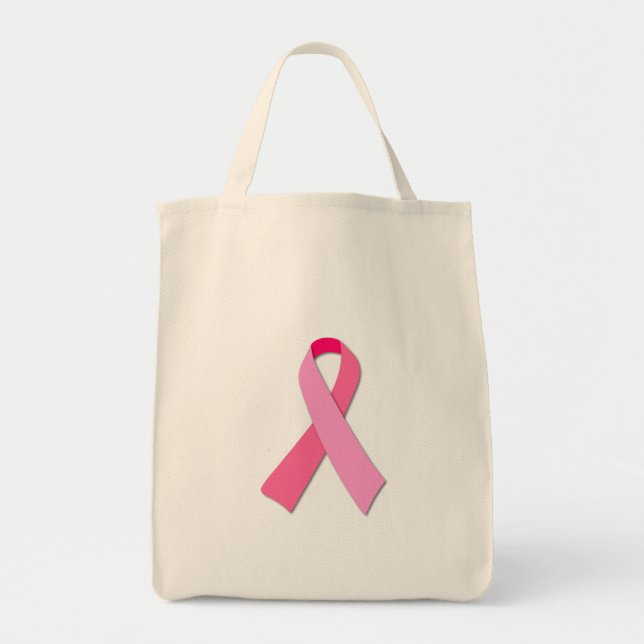 Bolso De Tela  Cinta rosa (Frente)