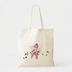 Bolso De Tela Cinta rosa con rosa
