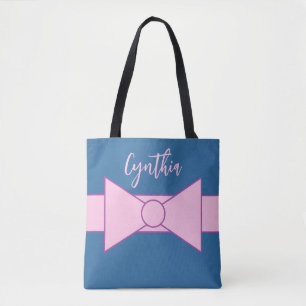 Bolso De Tela Cinta rosa con rosa: