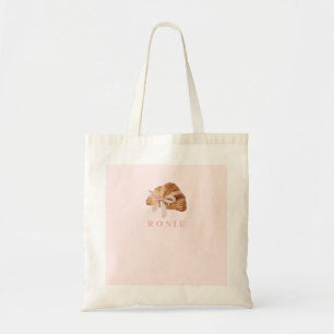 Bolso De Tela Cinta rosa Croissant de Coquette Personalizada