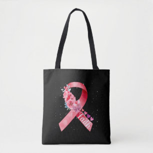 Bolso De Tela Cinta rosa para la toma de conciencia sobre el cá