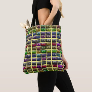 BOLSO DE TELA CINTAS DE CASSETTE AMANTE DE LA MÚSICA RETRO
