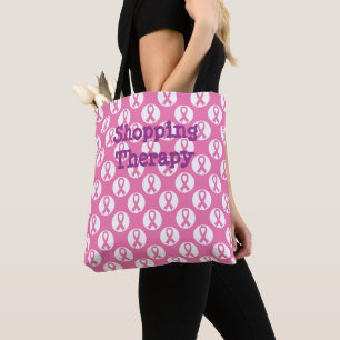 Bolso De Tela Cintas de sensibilización sobre el cáncer de mama