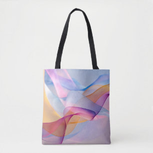 Bolso De Tela Cintas Fluyentes Coloridas Abstractas