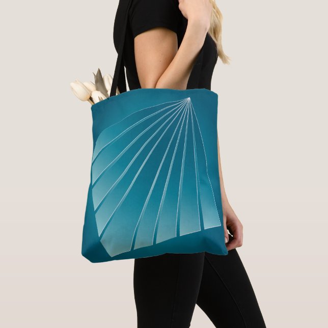 Bolso De Tela Cintas turquesas (Detalle)
