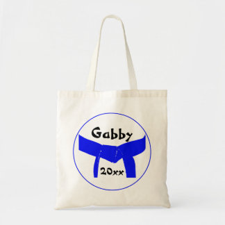 Bolso De Tela Cinturón azul claro de artes marciales