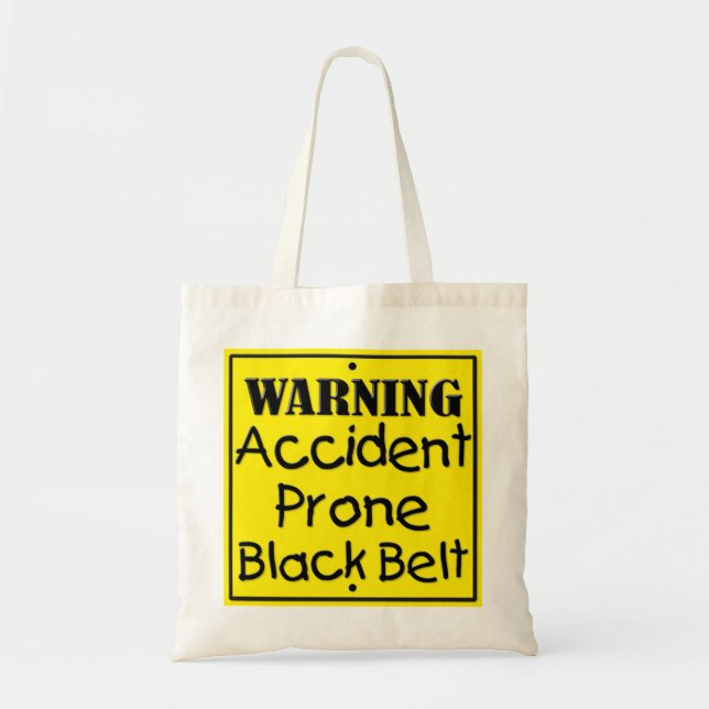 Bolso De Tela Cinturón negro propenso a accidentes (Frente)