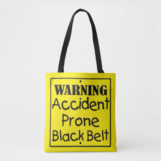 Bolso De Tela Cinturón negro propenso a accidentes (Anverso)