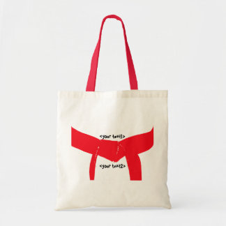 Bolso De Tela Cinturón rojo de artes marciales