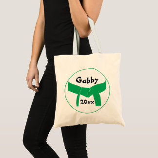 Bolso De Tela Cinturón verde de artes marciales