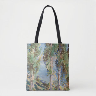 Bolso De Tela Cipreses de Corfú por John Singer Sargent