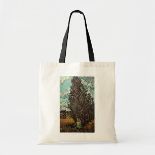 Bolso De Tela Cipreses y dos mujeres de Vincent van Gogh