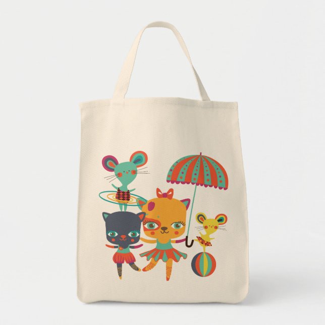 Bolso De Tela Circo Cuties (Frente)