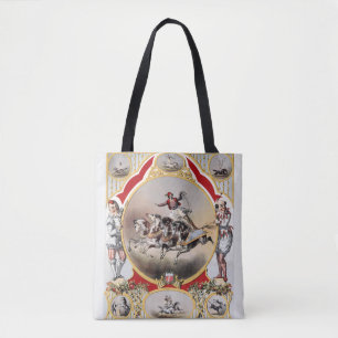 Bolso De Tela Circo de Stone y Murray, Circa 1870.