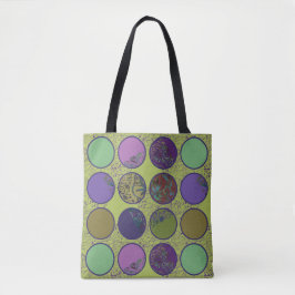 Bolso De Tela Círculo abstracto en negrita