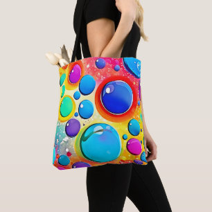 Bolso De Tela Círculo brillante arte pop