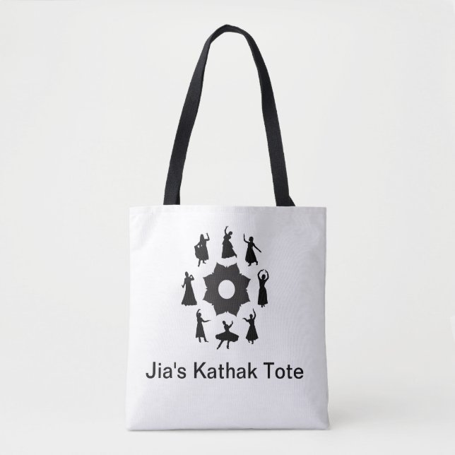 Bolso De Tela Círculo de danza de Kathak (Anverso)
