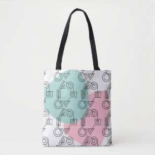 Bolso De Tela Círculo de formas