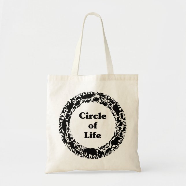 Bolso De Tela Círculo de la vida (Frente)