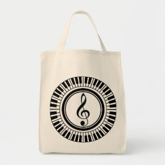 Bolso De Tela Círculo de llaves de piano y tintorería