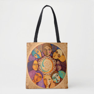 Bolso De Tela Círculo de mujeres