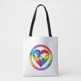 Bolso De Tela Círculo del Alma Arcoíris