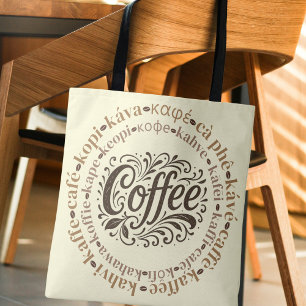 Bolso De Tela Círculo Global del Café