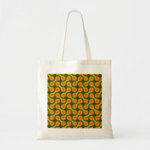 Bolso De Tela Círculo gráfico funky de los años 70 de Metaball B