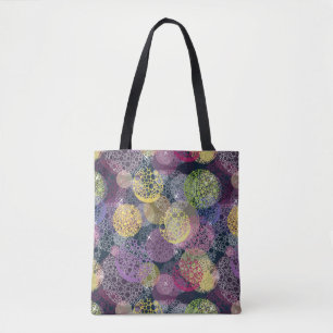 Bolso De Tela Círculo lindo abstracto del lunar