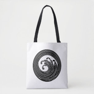 Bolso De Tela Círculo ondulado