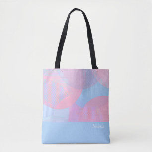 Bolso De Tela Círculo Patrón de puntas