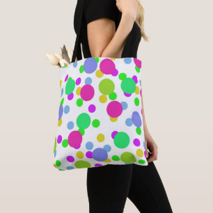 Bolso De Tela Círculos abstractos sin inconvenientes alrededor d