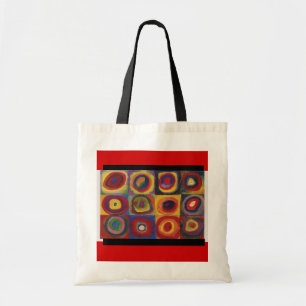 Bolso De Tela Círculos Arte-Kandinsky-Concéntricos y Sq