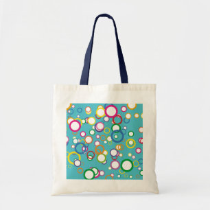 Bolso De Tela Círculos coloreados Tote Bag